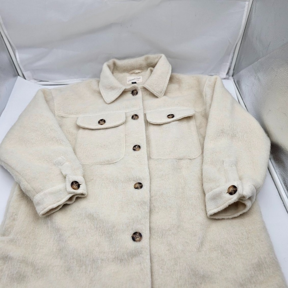 Universal Thread Womens Size Large Lined Wool Blend Jacket Shacket Fall Winter - Picture 2 of 8